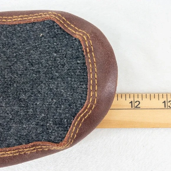 Acorn Slipper Socks Mens Size 9-10 (Womens 11-12) Gray Wool Suede Tall Slouch - Picture 7 of 9